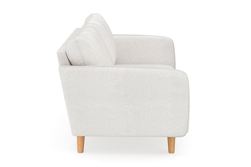 Trend Lyx 3-sits Soffa i Bouclé - Vit - Möbler - Soffa - 3 sits soffa