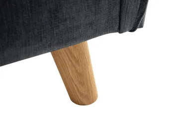 Trend Lyx 3-sits Soffa - Mörkgrå/Ek - Möbler - Soffa - 3 sits soffa