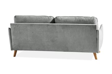 Trend Lyx 3-sits Tygsoffa - Grå - Möbler - Soffa - 3 sits soffa