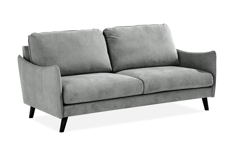 Trend Lyx 3-sits Tygsoffa - Grå - Möbler - Soffa - 3 sits soffa