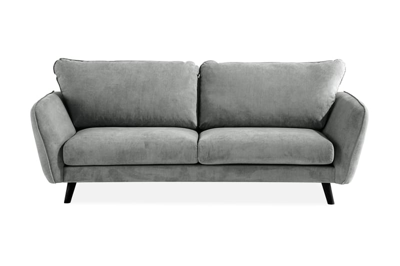 Trend Lyx 3-sits Tygsoffa - Grå - Möbler - Soffa - 3 sits soffa