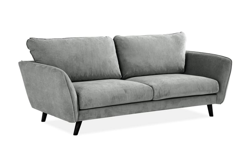 Trend Lyx 3-sits Tygsoffa - Grå - Möbler - Soffa - 3 sits soffa