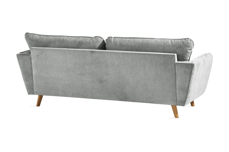 Trend Lyx 3-sits Tygsoffa - Grå - Möbler - Soffa - 3 sits soffa