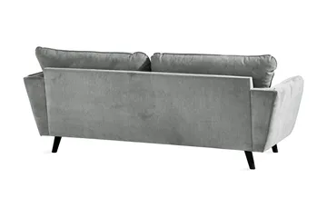 Trend Lyx 3-sits Tygsoffa - Grå - Möbler - Soffa - 3 sits soffa