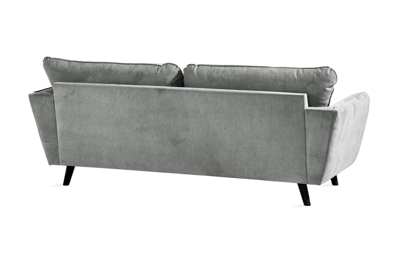 Trend Lyx 3-sits Tygsoffa - Grå - Möbler - Soffa - 3 sits soffa