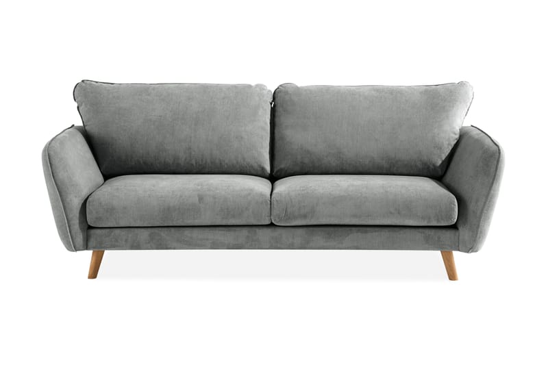 Trend Lyx 3-sits Tygsoffa - Grå - Möbler - Soffa - 3 sits soffa