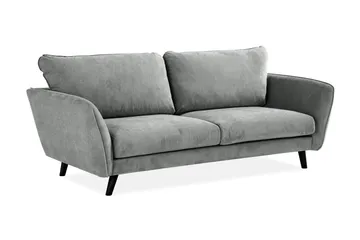 Trend Lyx 3-sits Tygsoffa - Grå - Möbler - Soffa - 3 sits soffa