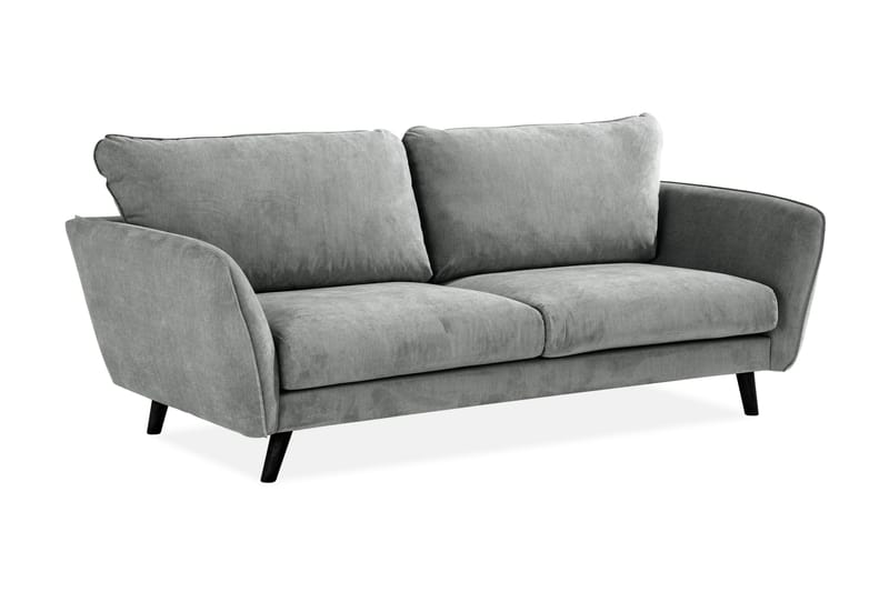 Trend Lyx 3-sits Tygsoffa - Grå - Möbler - Soffa - 3 sits soffa
