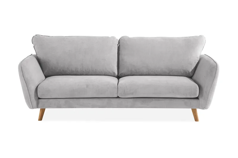 Trend Lyx 3-sits Tygsoffa - Ljusgrå - Möbler - Soffa - 3 sits soffa