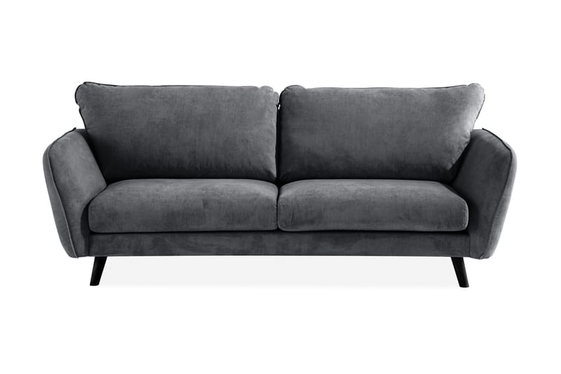 Trend Lyx 3-sits Tygsoffa - Mörkgrå - Möbler - Soffa - 3 sits soffa