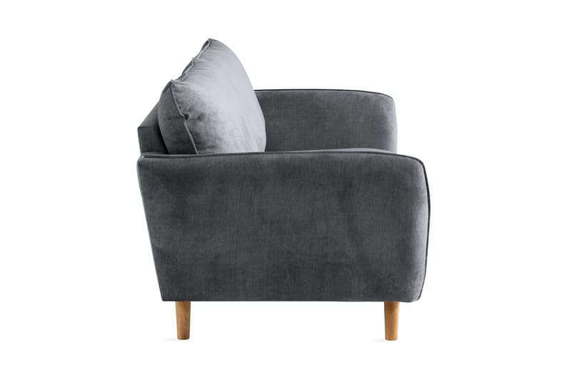 Trend Lyx 3-sits Tygsoffa - Mörkgrå - Möbler - Soffa - 3 sits soffa