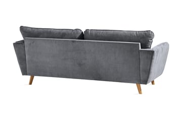 Trend Lyx 3-sits Tygsoffa - Mörkgrå - Möbler - Soffa - 3 sits soffa