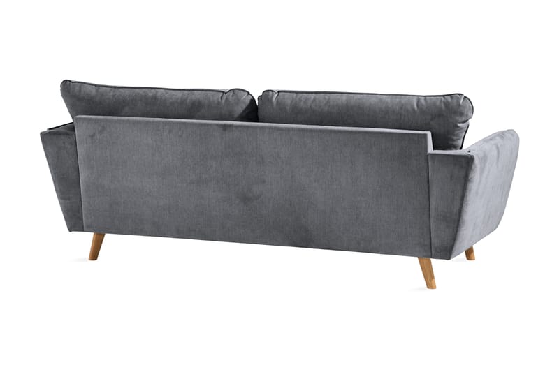 Trend Lyx 3-sits Tygsoffa - Mörkgrå - Möbler - Soffa - 3 sits soffa