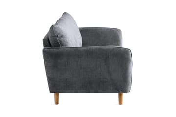 Trend Lyx 3-sits Tygsoffa - Mörkgrå - Möbler - Soffa - 3 sits soffa