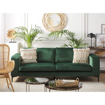 3-sits soffa Vadstena - Grön, Svart/Sammet - Möbler - Soffa - Sammetssoffa