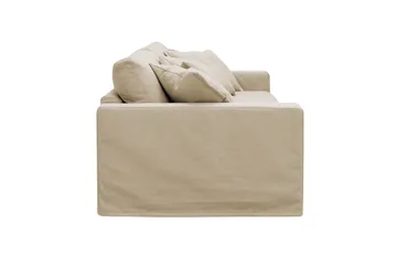 Valencia Extra Djup 3-sits Soffa med avtagbar och tvättbar klädsel - Beige - Möbler - Soffa - 3 sits soffa