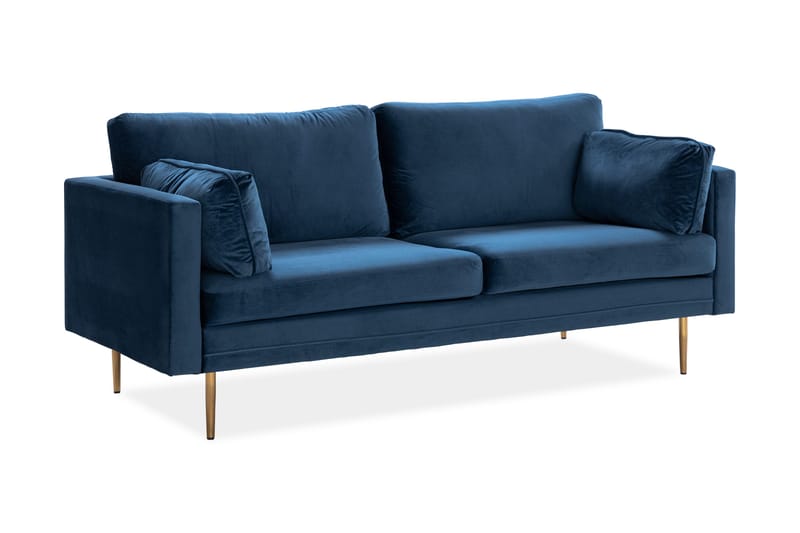 Vanlig Soffa utan divan & schäslong Bloom 3-sits Soffa blue - Möbler - Soffa - 3 sits soffa