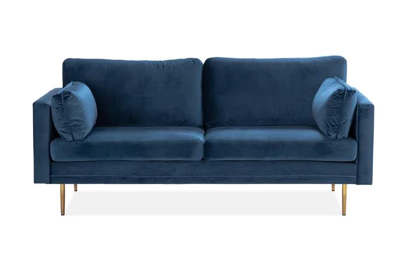 Vanlig Soffa utan divan & schäslong Bloom 3-sits Soffa blue