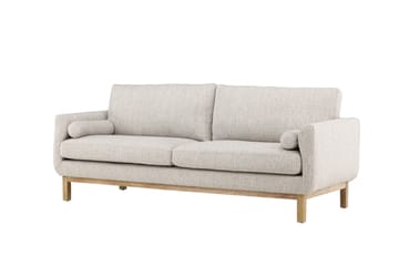 Vanlig Soffa utan divan & schäslong Venture Home Olympos 3-sits Soffa Beige - Möbler - Soffa - 3 sits soffa