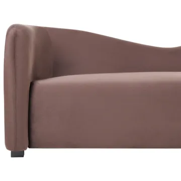 3-sits soffa Veltada - Mörkbrun - Möbler - Soffa - Sammetssoffa