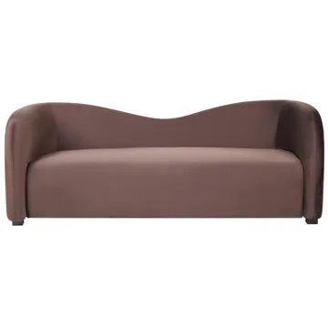 3-sits soffa Veltada - Mörkbrun - Möbler - Soffa - Sammetssoffa