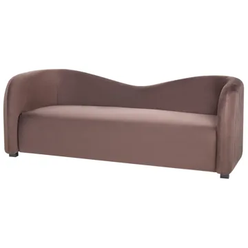 3-sits soffa Veltada - Mörkbrun - Möbler - Soffa - Sammetssoffa