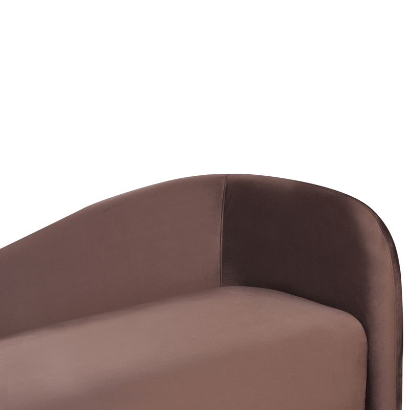 3-sits soffa Veltada - Mörkbrun - Möbler - Soffa - Sammetssoffa