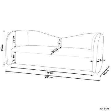3-sits soffa Veltada - Möbler - Soffa - Sammetssoffa
