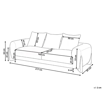3-sits soffa Vinliden - Mörkbrun, Brun - Möbler - Soffa - 3 sits soffa