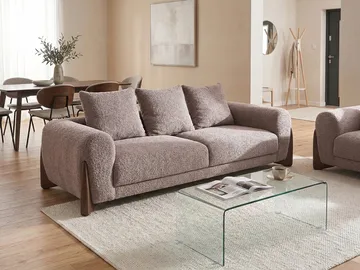 3-sits soffa Vinliden - Mörkbrun, Brun - Möbler - Soffa - 3 sits soffa