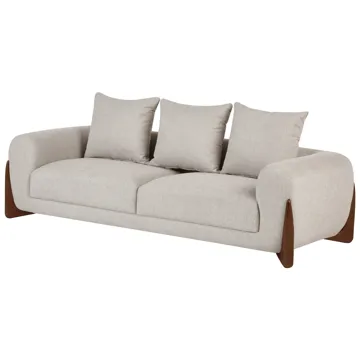 3-sits soffa Vinliden - Mörkbrun, Taupe - Möbler - Soffa - 3 sits soffa