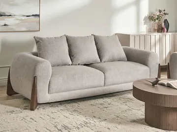 3-sits soffa Vinliden - Mörkbrun, Taupe - Möbler - Soffa - 3 sits soffa