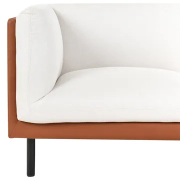 3-sits soffa Vorgod Tyg - Off-White - Möbler - Soffa - 3 sits soffa