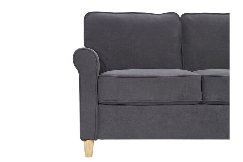 Warmoth Soffa med Rullarmstöd i Tyg - Grå - Möbler - Soffa - 3 sits soffa