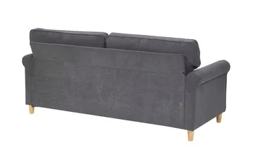Warmoth Soffa med Rullarmstöd i Tyg - Grå - Möbler - Soffa - 3 sits soffa