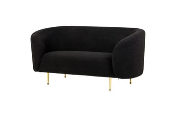 3-sits Soffgrupp Loen Svart/guld - Svart/guld - Möbler - Soffa - Soffgrupp