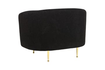 3-sits Soffgrupp Loen Svart/guld - Svart/guld - Möbler - Soffa - Soffgrupp