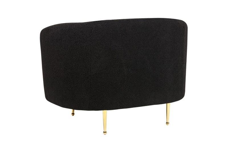 3-sits Soffgrupp Loen Svart/guld - Svart/guld - Möbler - Soffa - Soffgrupp