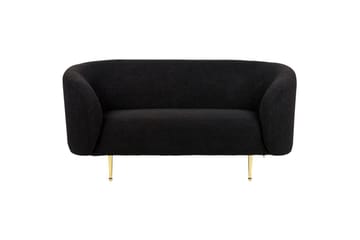 3-sits Soffgrupp Loen Svart/guld - Svart/guld - Möbler - Soffa - Soffgrupp