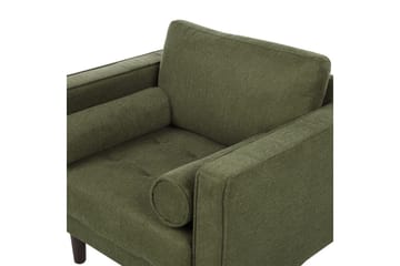 3-sits Soffgrupp Nurmo Grönt/mörkt trä - Grönt/mörkt trä - Möbler - Soffa - Soffgrupp