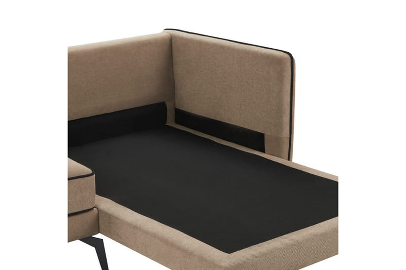 3-sitssoffa Altan Brun, Svart, Vänstervänd - Beige - Möbler - Soffa - Divansoffa & schäslongsoffa - 3 sits soffa med divan