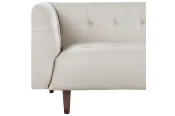 3-sitssoffa Byske Beige, mörkt trä - Beige, mörkt trä - Möbler - Soffa - 3 sits soffa