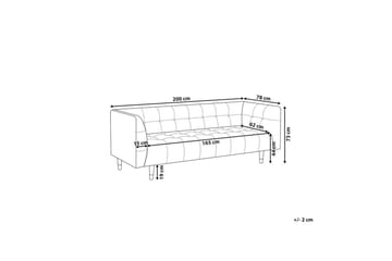 3-sitssoffa Byske Grönt, mörkt trä - Grönt, mörkt trä - Möbler - Soffa - 3 sits soffa