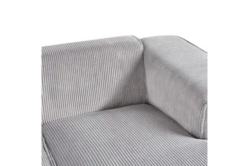 3-sitssoffa Dolva Grå, svart, Vänstervänd - Grå - Möbler - Soffa - Divansoffa & schäslongsoffa - 3 sits soffa med divan