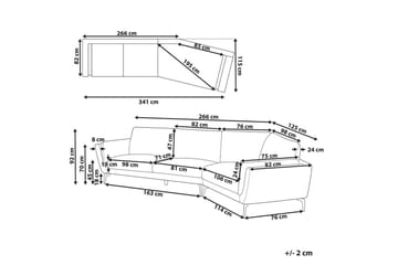 3-sitssoffa Kansseli Grå, svart - Grå - Möbler - Soffa - 3 sits soffa