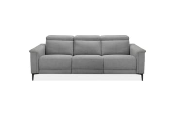 3-sitssoffa Lund Ljusgrå, Belfast tyg, Elektrisk vilstol - Ljusgrå, Belfast tyg, Elektrisk vilstol - Möbler - Soffa - Biosoffa & reclinersoffa