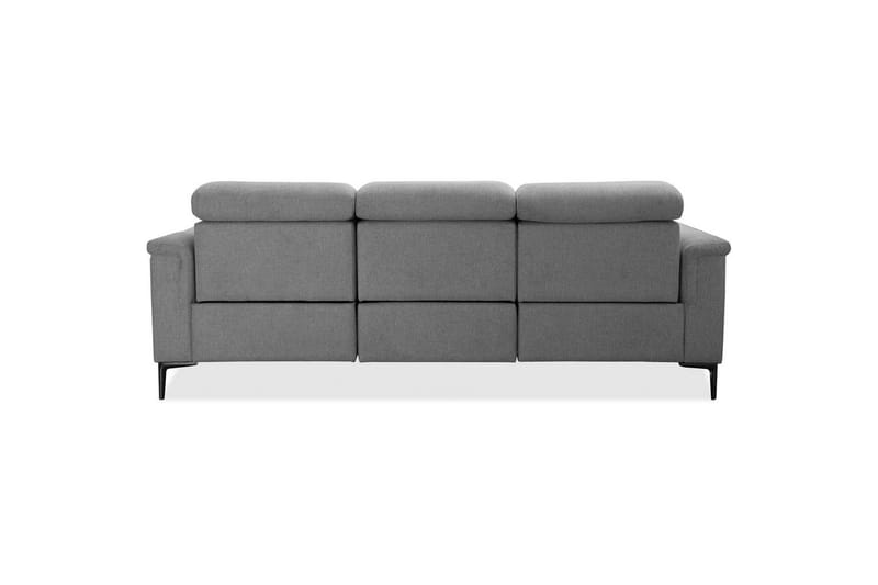 3-sitssoffa Lund Ljusgrå, Belfast tyg, Elektrisk vilstol - Ljusgrå, Belfast tyg, Elektrisk vilstol - Möbler - Soffa - Biosoffa & reclinersoffa