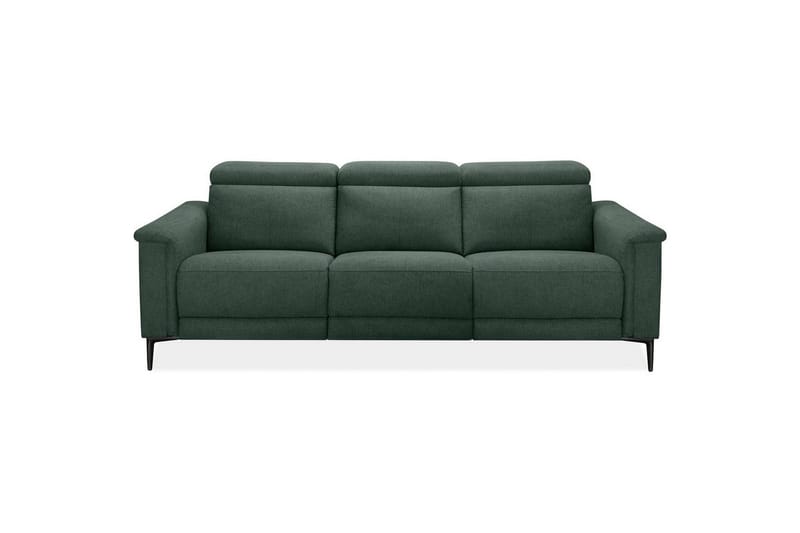 3-sitssoffa Lund Mörkgrön, Belfast tyg, Elektrisk vilstol - Mörkgrön, Belfast tyg, Elektrisk vilstol - Möbler - Soffa - Biosoffa & reclinersoffa