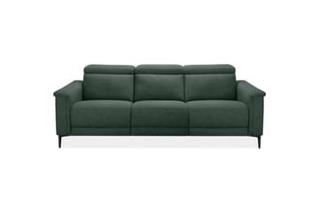 3-sitssoffa Lund Mörkgrön, Belfast tyg, Elektrisk vilstol - Mörkgrön, Belfast tyg, Elektrisk vilstol - Möbler - Soffa - Biosoffa & reclinersoffa