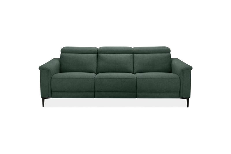 3-sitssoffa Lund Mörkgrön, Belfast tyg, Elektrisk vilstol - Mörkgrön, Belfast tyg, Elektrisk vilstol - Möbler - Soffa - Biosoffa & reclinersoffa